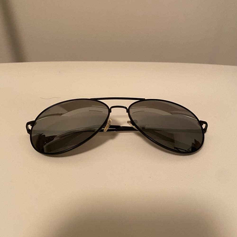 WearMe Pro Aviator Full Silver Mirror Metal Frame Sunglasses